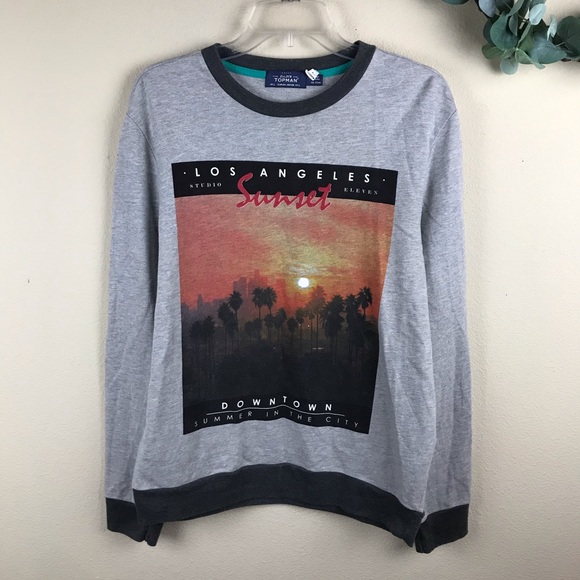 TOPMAN LOS ANGELES GRAPHICS Sweatshirt L - Picture 1 of 5